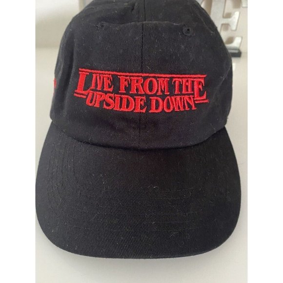 Stranger Things Black Red Adjustable Trucker Cap Stitched Logo Doritos Hit Wear - Picture 10 of 16